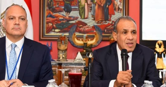 وزير الخارجية يلتقى أبناء الجالية المصرية فى نيويورك