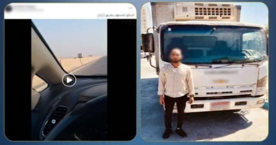 ضبط سائق سيارة نقل يسير عكس الاتجاه بالإسكندرية