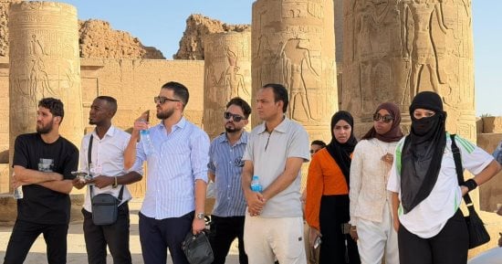 الشباب والرياضة: سفينة النيل تصل أسوان والمشاركون يزورون المعالم السياحية