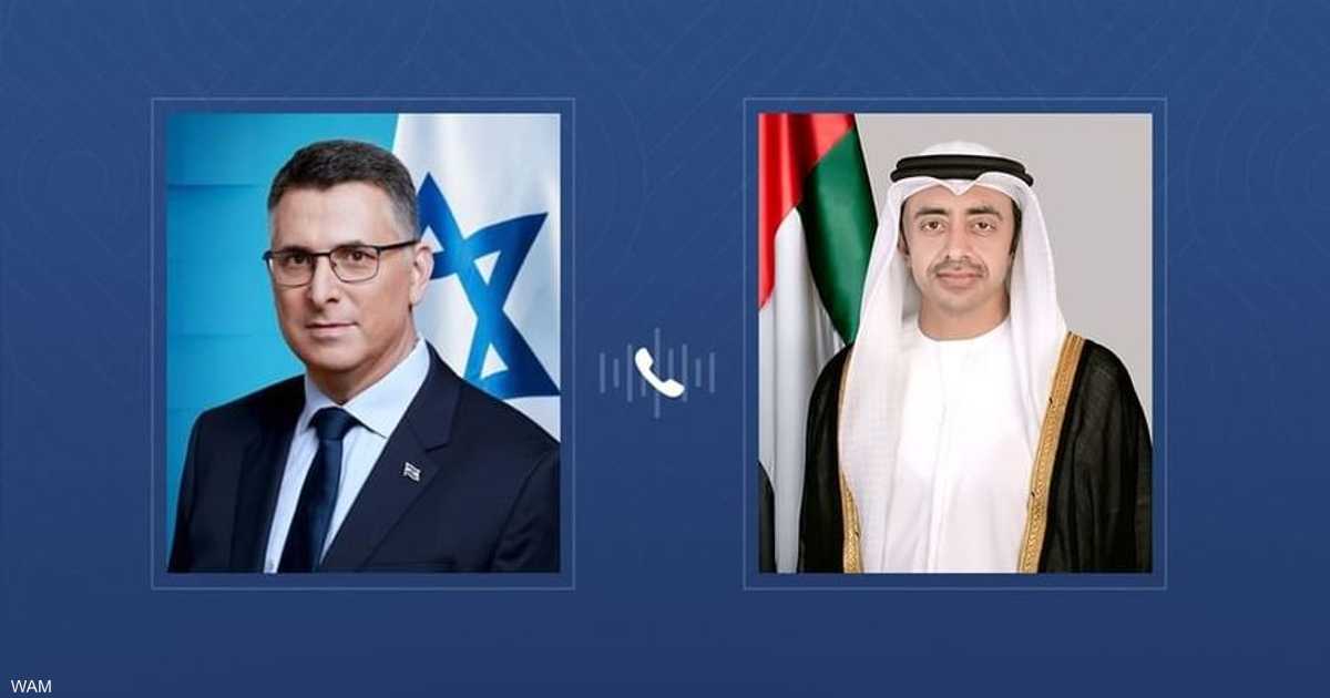 عبدالله بن زايد ووزير خارجية إسرائيل يبحثان علاقات البلدين