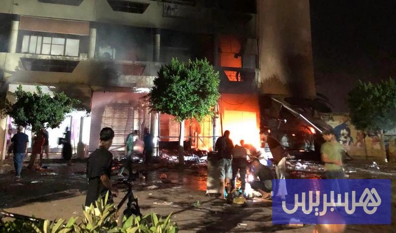حريق مهول يلتهم مركب القدس بتزنيت