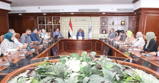 محافظ بني سويف يناقش رؤى ومقترحات محور "التحول الرقمي" لتحديث الجهاز الإداري