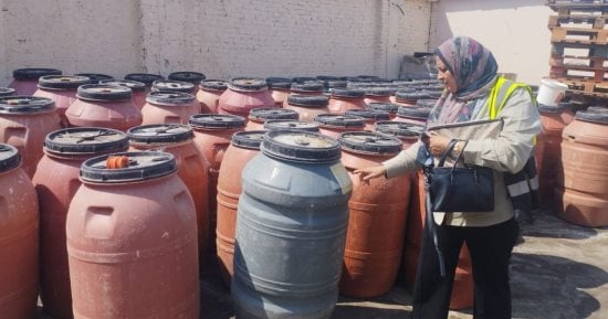 سلامة الغذاء بالشرقية تضبط 6.840 كيلو مخللات مجهولة المصدر