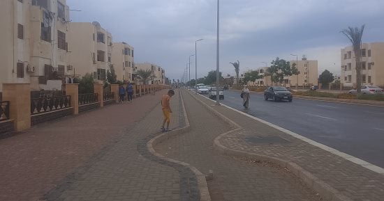 أمطار خفيفة ورياح نشطة تضفى أجواءً مبهجة على طور سيناء
