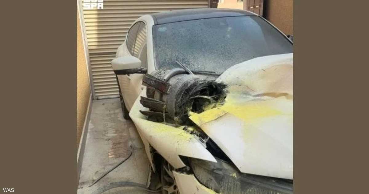 مصاب بشظايا صاروخ حوثي تم اعتراضه فوق الرياض