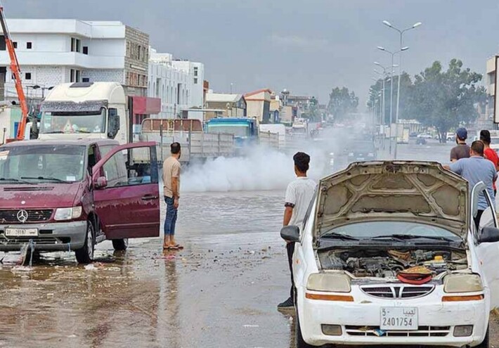 طرابلس تشهد أمطار غزيرة تودي بحياة شخصين
