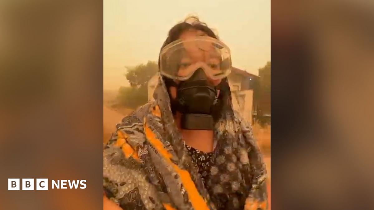 شاهد: ضباب برتقالي يغطي منطقة كاليمانتان بإندونيسيا