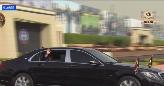 الرئيس السيسى يصل مقر أكاديمية الشرطة لحضور حفل تخريج دفعة جديدة