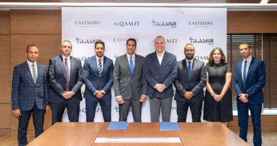 القمزي العقارية توقع اتفاقية تعاون مع التعمير للتأجير التمويلي بقيمة مليار جنيه لدعم تنفيذ مشروع Eastshire السكني بالتجمع الخامس