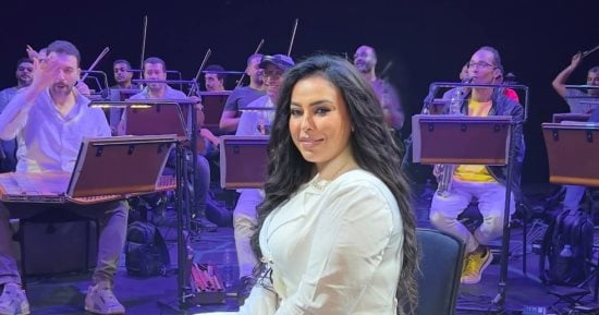 مروة ناجى تنتهى من البروفة الجنرال قبل حفلها غدا فى عمان بقيادة مصطفى حلمى