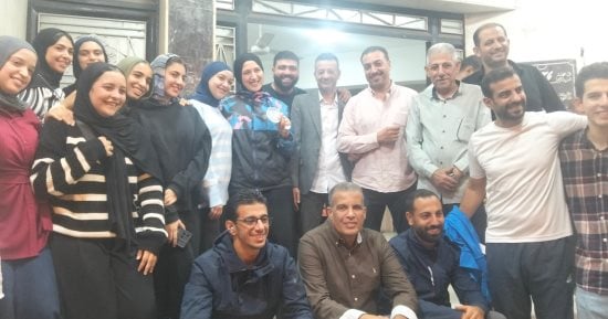 بعد فضية العالم للكاراتيه.. أهالى ههيا يحتفلون برؤى الطاهر.. صور