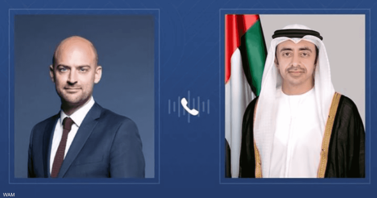 عبدالله بن زايد ووزير خارجية فرنسا يبحثان التطورات الإقليمية