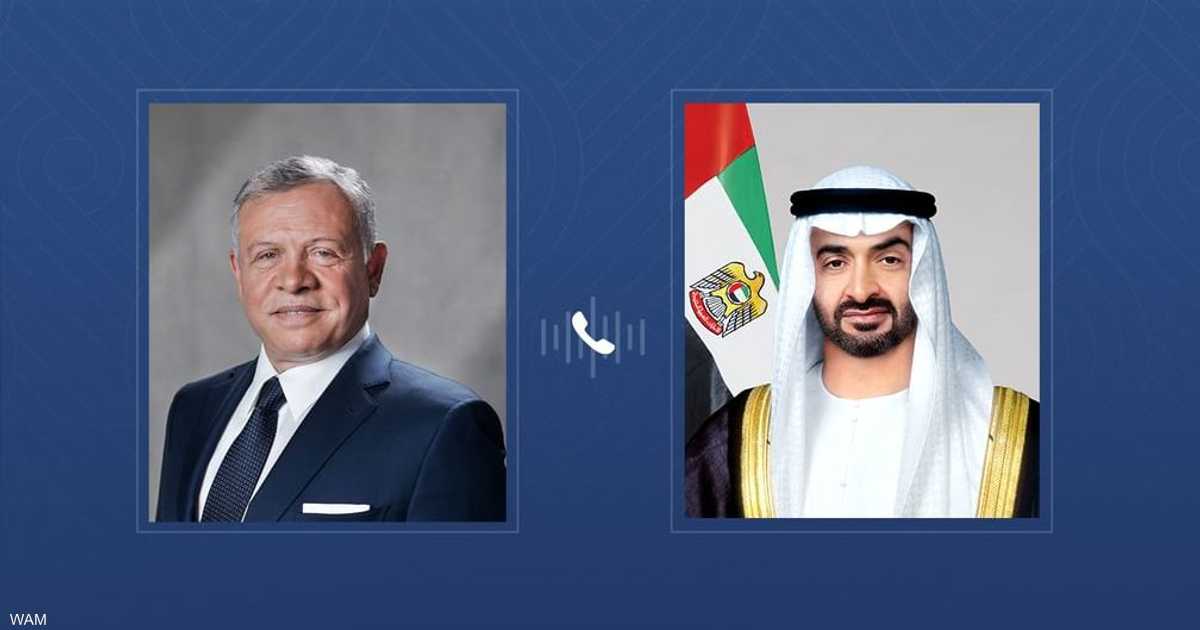 محمد بن زايد يعزي ملك الأردن في ضحايا استهداف الكنيسة