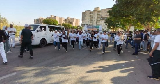انطلاق ماراثون للمشي بمدينة أسوان الجديدة لتعزيز ثقافة الرياضة