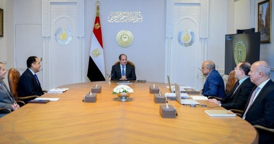 فخامة الرئيس السيسى يشدد على تكاتف مؤسسات الدولة لدعم جهود خفض المديونية