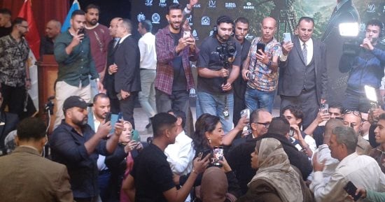 وفاء عامر وعمر عبدالعزيز وهانى لاشين أول الحضور بمهرجان VS-FILM للأفلام القصيرة جدا
