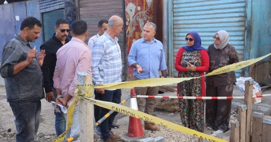رئيس مياه الفيوم يتابع إصلاح خط انحدار وبيارة صرف بالمدينة الصناعية بكيمان