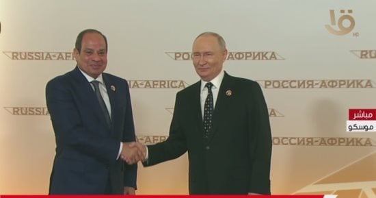 الرئيس الروسي يستقبل فخامة الرئيس السيسي فى قصر الكرملين